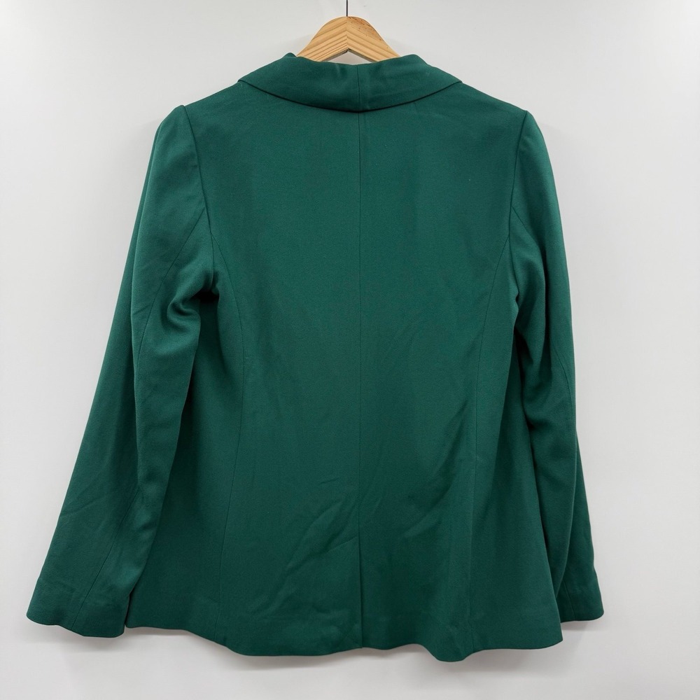 NEW J.Jill Blazer Career Office Button Front Green Jacket Womens Size XSP - Picture 4 of 7